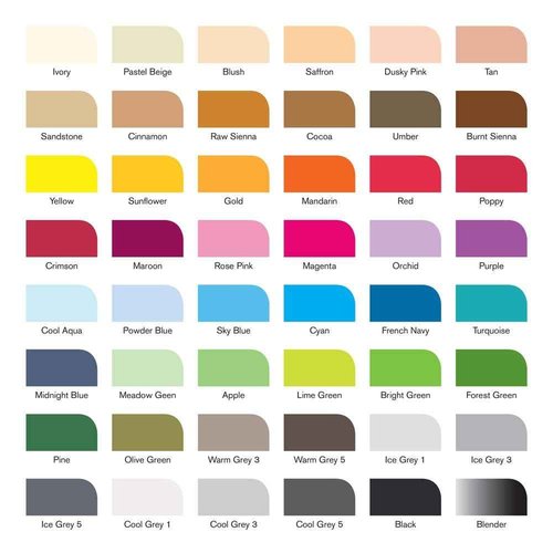 Winsor & Newton Promarker, Set of 48, Essential Collection