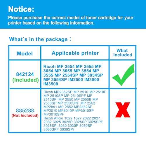 LCL Compatible Toner Cartridge Replacement for Ricoh 842124 841993 MP 2554 MP 2555 MP 3054 MP 3055 MP 3554 MP 3555 MP 2554SP MP 3054SP MP 3554SP High Yield IM2500 IM3000 IM3500 (1-Pack Black)