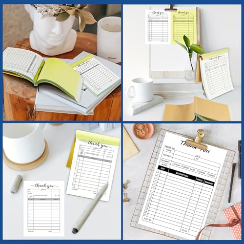 Thank You Receipt Book 6-Pack with Carbonless Copies, 300-Set - Variation: Thank You