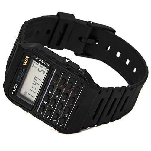 Casio Casio-CA53W-1Z Watch, Black/White, Strip, Black/White, PEQUE?O, Strip