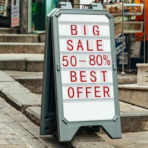 Pangda 10 Pcs 60 Inch Letter Tracks for Plastic Sign Plastic Marquee Letter Board Track for 5,7 and 9 Inch Panels(Clear,1 x 60 Inches)