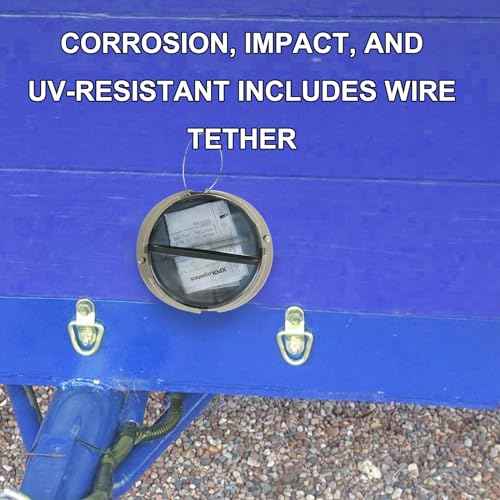 Truck and Trailer Twist Lock Document Holder with Wire Attached Cover, ABS Plastic Document Holder Kit (Opaque Gray) (4 PACK)