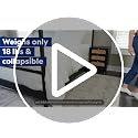 Our Modern Space Stair Climbing Shopping Cart Silver with Waterproof Basket Liner & 360° Swivel Wheels - Foldable & Lightweight Utility Cart