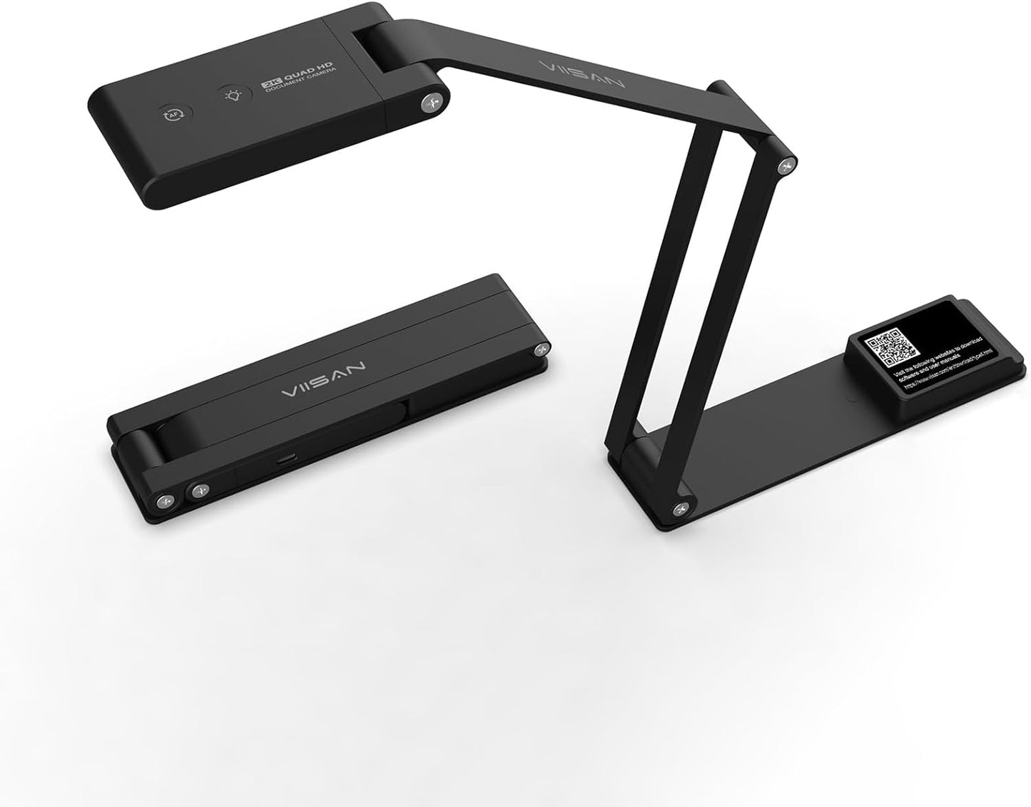 VS5 Document Camera - A3-Size USB Visualizer with 2K Webcam & Microphone for Remote Teaching | Compatible with Windows, macOS, ChromeOS