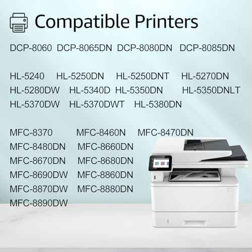 greencycle High Yield Black Toner Cartridges & Drum Unit Set Compatible for Brother TN580 TN650 DR620 DR520 use for HL-5370dw/5340d DCP-8060/8065DN MFC-8680dn/8480DN/8690dw Printer (1 Toner,1 Drum)