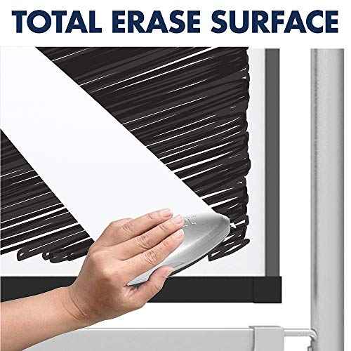 Quartet Easel, Magnetic, 6' x 4', Reversible, Whiteboard/Flipchart, Prestige 2 Mobile Presentation, Graphite Frame (ECM64P2)