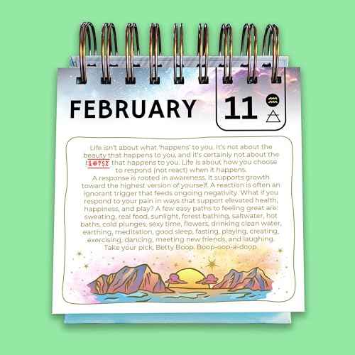 Sweet-A** Affirmations¢ç Perpetual Desk Flip Calendar for 2025 and Beyond, 365 Days of Motivation for Your Creative Magical Mind by Rage Create