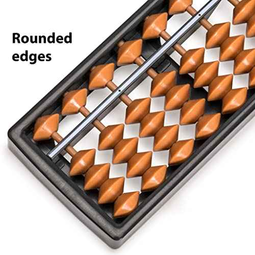Yellow Mountain Imports Digit Standard Abacus 10.5 Inches - Professional 17 Column Soroban Calculator (Functional and Educational Learning Tool)