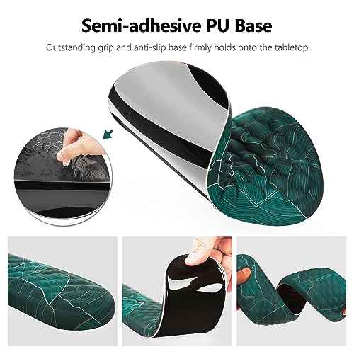 Mouse Pad Wrist Support, Laokiiy 2 in1 Keyboard Wrist Rest+ Ergonomic Mouse Pad, Non-Slip Wrist Rest for Computer Keyboard, Made Easy Typing & Relieve Wrist Pain£¨Banana Leaf Green£©