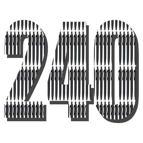Aozora Pens Bulk 240 Pack Black Click Pens No Bleed Wholesale Retractable Ballpoint Pens Medium Point,Smooth Ink Pens for Journaling School Office Supplies 1.0MM Black Ink