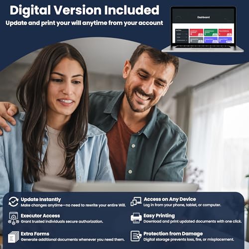 Estate Planning Kit with Digital Access – Last Will, Living Will & Durable Power of Attorney