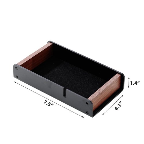 NIRVASH Desk Tray Organizer Drawer for Home Office, Walnut Desk Organizer Tray for Keys, Watch, Airpods, Earbuds and Accessories