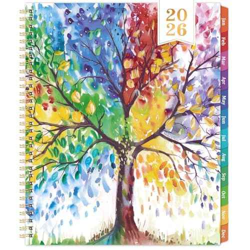 2026 Planner - Planner 2026 Weekly and Monthly, January 2026 - December 2026, 9" x 11", with Colorful Coated Tabs, Reference Calendar