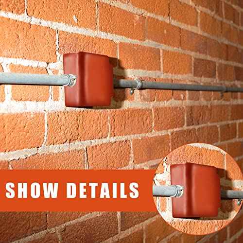 Amylove 10 Pcs Fire Putty Electrical Putty Pads Soundproofing Pads Fire Barrier Moldable Firestop Adhesive for Wall Openings Electrical Box, Red (7" x 7")