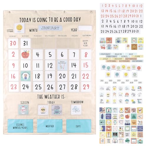 The Peanutshell Learning Calendar Wall Chart for Classroom & Homeschool Kids