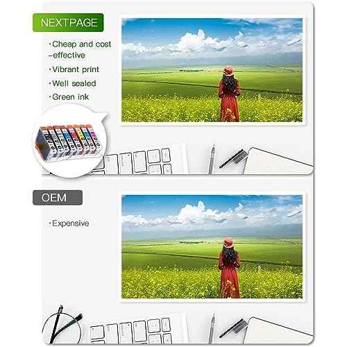 NEXTPAGE CLI 42 Ink cartridges Compatible Ink Cartridges Replacement for Canon CLI-42 CLI42 Use with Pro-100 Pro 100 Printer Professional Inkjet PIXMA PRO-100 Ink 8 Colors 2 Set 16 PCS