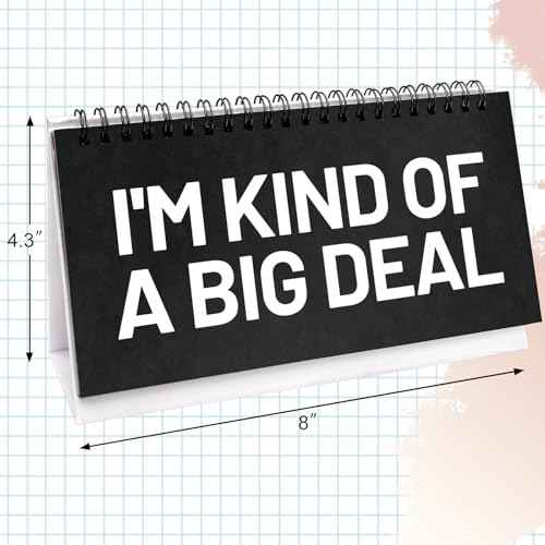 Fancy Land Funny Desk Signs 30 Flip Snarky Messages Desktop Favor for Holiday Teachers Nurses Coworker Colleague Work Gag Gift Supplies