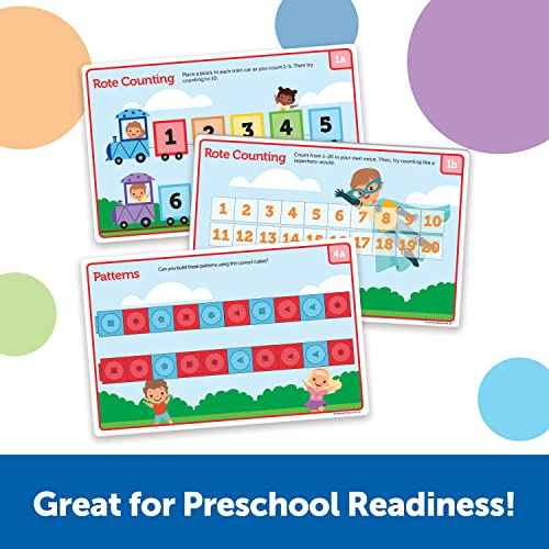Learning Resources MathLink Cubes Preschool Math Activity Set - Classroom Must Haves, Teacher School Supplies, Toddler Montessori Toys,Building Blocks, Math Manipulatives, Homeschool Games