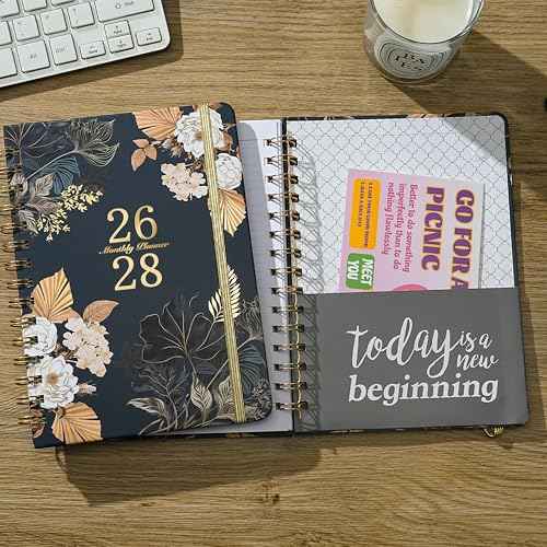 2026-2028 Monthly Planner/Calendar - 3 Year Monthly Planner 2026-2028, January 2026 - December 2028, 6.3" x8.4", 3 Year Calendar 2026-2027-2028 with Tabs, Hardcover, Inner Pocket