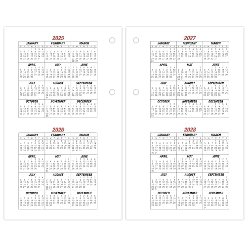AT-A-GLANCE 2026 Desk Calendar Refill, Daily, 4-1/2" x 7-1/2", Large, Loose-Leaf, Burkhart's Day Counter (E7125026)