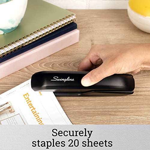 Swingline Stapler Value Pack for Office, 20-Sheet Capacity, Includes 5000 Staples & Remover, Black