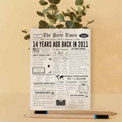 14th Birthday Card, Happy 14th Birthday Decorations for Girls Boys, Lovely 14 Year Old Birthday Gift Ideas for Daughter Son