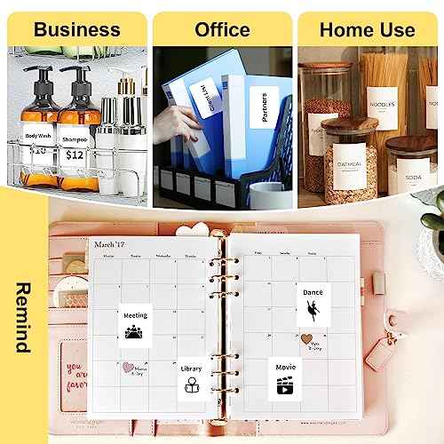 Labels Tape, 6 Rolls(660PCS) Thermal Label Sticker for B21/B3S/B1 Printer Waterproof Sticker Paper Business Shipping Address Labeling Replacement with Self-Adhesive (50 x 70mm-110PCS)