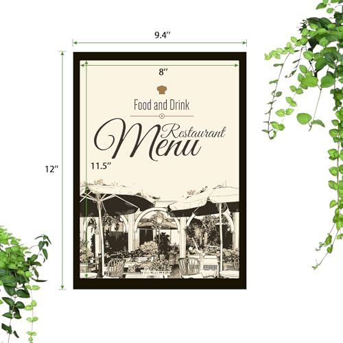 32 Pieces 8 x 11.5 Inch Magnetic Sign Holder Magnetic Display Frame Self Adhesive Display Frame Magnetic Double Sided Picture Frames A4 Notice Window Sign Holder for Refrigerator Office Door Glass