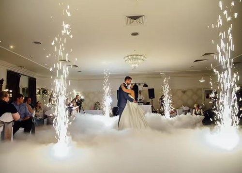 Stage Light Machine Premium Material 6.6ft-11.5ft (2-3.5m) Effect for Wedding, Stage, DJ, Disco, Party Celebration Occasions 2PCS