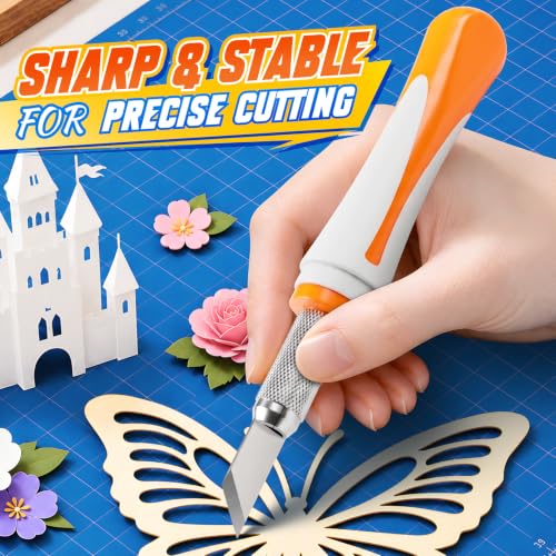 16PCS Precision Craft Knife Set with Ergonomic Handles and Assorted Blades