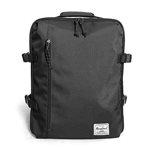New Business Trip Backpack 21L Flight Approved Carry on Daypack 15-inch Laptop Notebook, Travel Commute Gym Sport, All Black