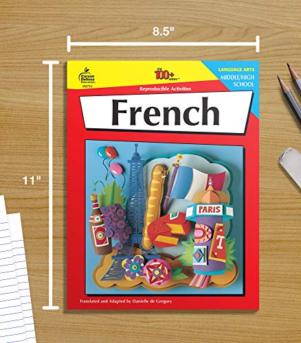 French Workbook for Middle & High School - Parts of Speech, Vocabulary & Sentence Building