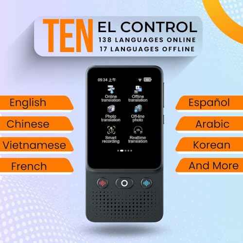 Language Translator Device, Voice/Text Bidirection Word Translator, 138 Languages Online/Offline Translator For business And Learning