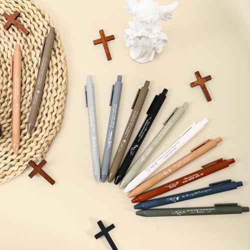 300 Pcs 50 Pcs Scripture Ballpoint Pens Christian Gifts Bulk Party Favors for Church Office Sunday School Bible Study Supplies Women Men Birthday Christmas Religious Inspirational Gifts