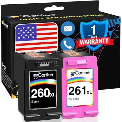 Cartlee Compatible Ink Cartridges Replacement for Canon 260 and 261 Ink Cartridges for Canon TS6420 260xl 261 for TS6400 PG-260 TS5320 2pk