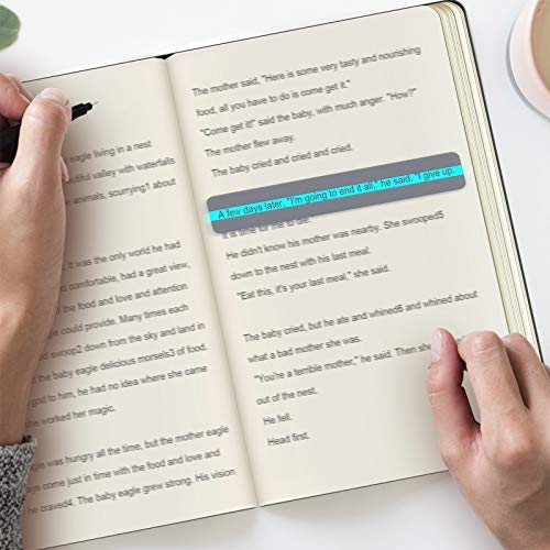 Zonon 6 Pcs Guided Reading Strips for Dyslexia - Colored Highlight Reading Aids
