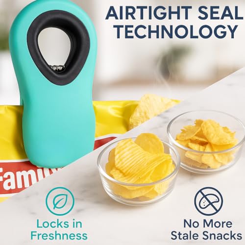 Mr. Pen Magnetic Chip Clips, 6-Pack, 3" with Airtight Seal – Vibrant Colors