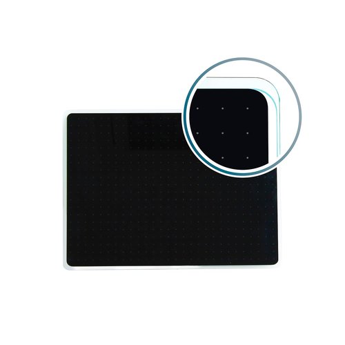 Viztex Glacier Glass Dry-Erase Whiteboard, 17-inch x 23-inch (FCVGM1723BG)