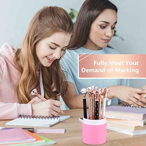 Leinuosen 50 Pieces Bridal Shower Crystal Diamond Pens Bulk Wedding Bling Ballpoint Pen with Diamond on Top for Women Girls School Office Supplies Gifts(Classic Color)
