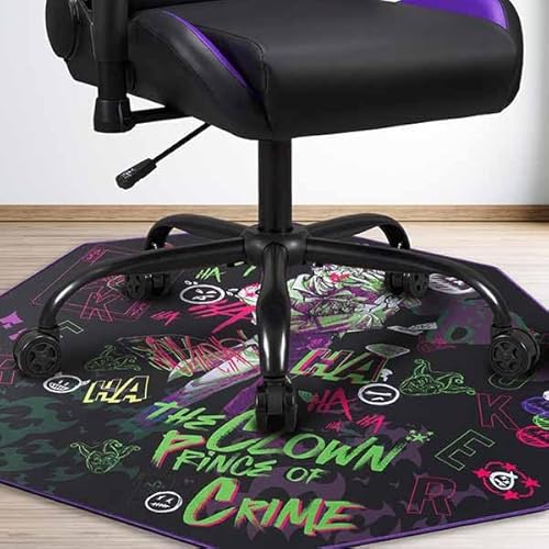 DC Comics Joker - Non-Slip Gamer Floor Mat for Gaming Chairs and Office Chairs - 39' x 39'