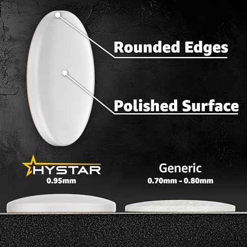 Hystar¢ç Aero Glides | 40 Dot Mouse Skates for Glass Mousepad | High-Density PTFE | Rounded and Polished for Quiet Use