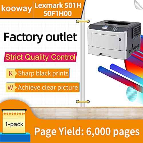 Compatible 50F1H00 501H 51B0HA0 Toner Cartridge for Lexmark MS310d MS310dn MS312dn MS315dn MS410d MS410dn MS415dn MS510dn MS610de MS610dn MS610dte Printer