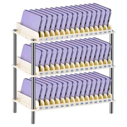 Multifunctional Desk Organizer - Classroom Cell Phone Organizer with 45 Slots for Office, School, Home