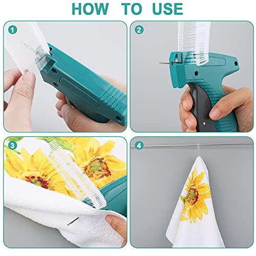 Honoson 2006-Piece Garment Tagging Kit: Tagging Applicator, 5 Needles & 2000 J-Hook Fasteners