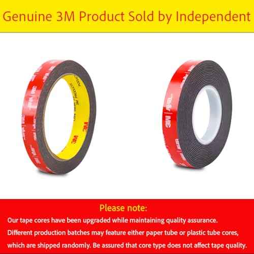 Double Sided Tape Heavy Duty, Waterproof Mounting Foam Tape, 16.5ft Length, 1.57in Width, High Temperature Resistant Adhesive Tape for Car, LED Strip Light, Office Decor, Made of 3M VHB Tape.