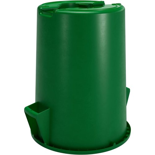 SPARTA Bronco 20 Gallon Trash Can, Thick Polyethylene Bin, NSF Certified Waste Container with Top Handles, Bottom Handholds, Reinforced Base and Stackable, LLDPE, 20 Gallon, Green