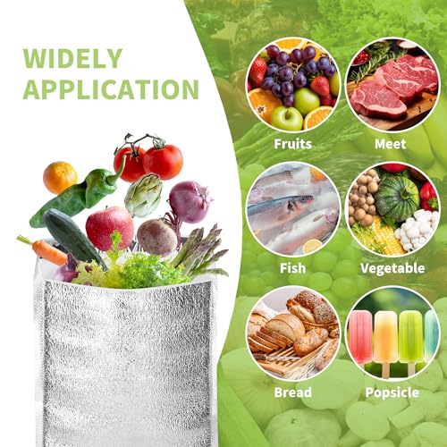 MATUFF Reusable Insulated Shipping Bags 13.8'' x 15.7'', 25 Pack Thermal Food Box Liners