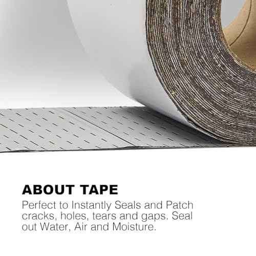 White RV Roof Sealant Tape, 2" x 10' Waterproof Repair Seal Tape ? Extra Thick, UV-Resistant, Weatherproof Patch for Permanent Leak Sealing on RVs, Trailers, and Mobile Homes