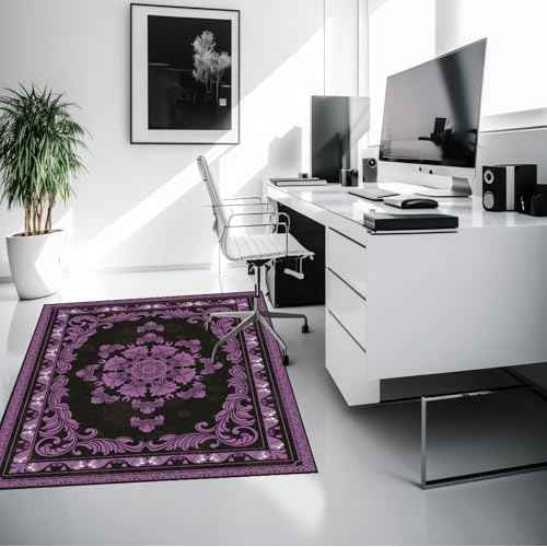 Office Chair Mat for Hardwood Floor Desk Mat, Computer Gaming Mat (Purple, 36'x48')