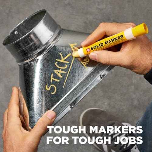 SAKURA Solid Marker, Solidified Paint, 8 Pack Set Including White, Black, Yellow, Orange, Purple, Blue, Red & Green